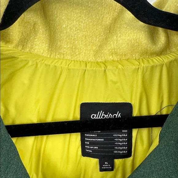Allbirds‎ Trino Puffer Jacket Green XL